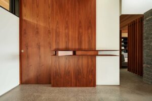 Custom cabinetry creates a sanctuary